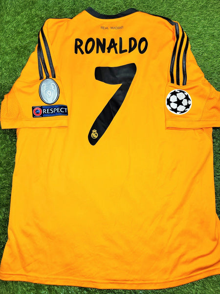 Cristiano Ronaldo Real Madrid UEFA 2013 2014 Third Jersey Camiseta Shirt XL SKU# Z29454 foreversoccerjerseys