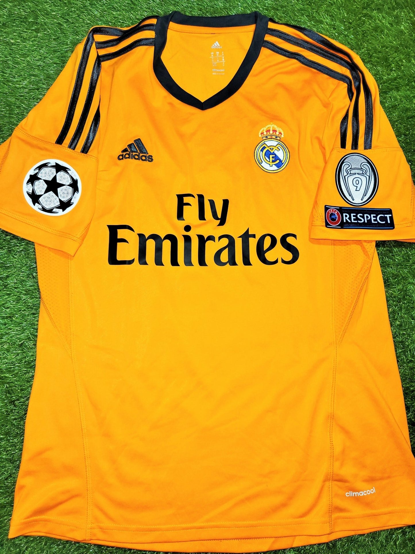 Cristiano Ronaldo Real Madrid UEFA 2013 2014 Third Soccer Jersey Shirt M SKU# Z29454 Adidas