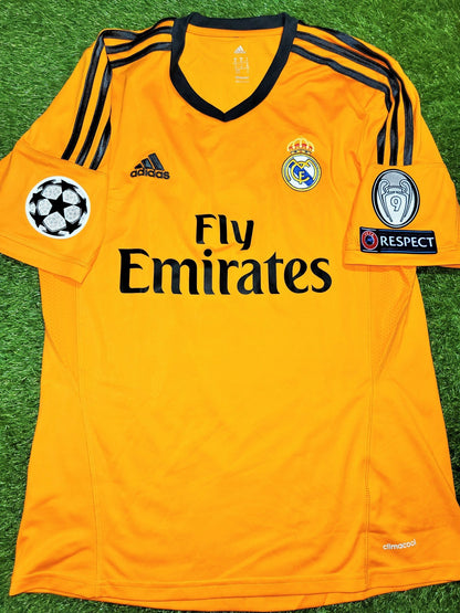 Cristiano Ronaldo Real Madrid UEFA 2013 2014 Third Soccer Jersey Shirt M SKU# Z29454 Adidas