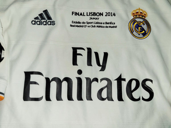 Cristiano Ronaldo Real Madrid UEFA FINAL 2013 2014 Home Jersey Camiseta Shirt XL SKU# G81157 Adidas