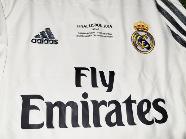 Cristiano Ronaldo Real Madrid UEFA FINAL 2013 2014 Home Soccer Jersey Shirt L SKU# G81157 Adidas