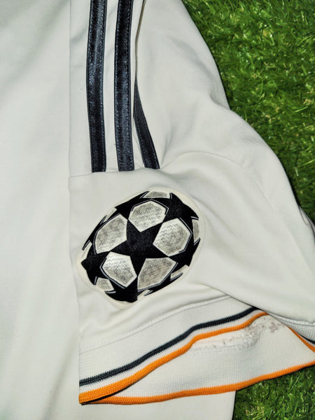 Cristiano Ronaldo Real Madrid UEFA FINAL 2013 2014 Home Soccer Jersey Shirt L SKU# G81157 Adidas