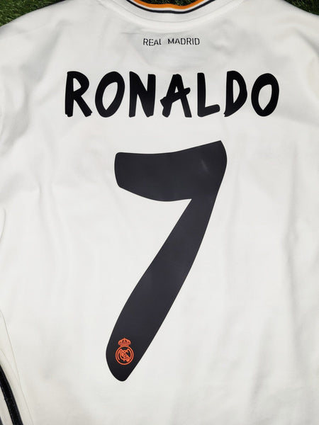 Cristiano Ronaldo Real Madrid UEFA FINAL 2013 2014 Soccer Jersey Shirt L SKU# G81098 Adidas