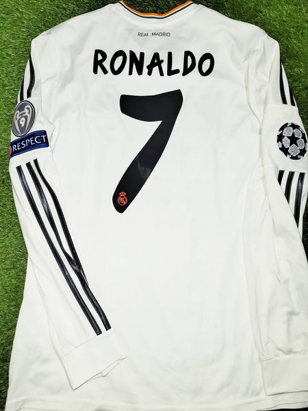 Cristiano Ronaldo Real Madrid UEFA FINAL 2013 2014 Soccer Jersey Shirt L SKU# G81098 Adidas