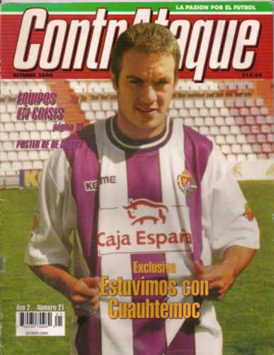 Cuauhtemoc Blanco Real Valladolid Kelme PLAYER ISSUE DEBUT 2000 2001 Home Jersey Shirt Camiseta L foreversoccerjerseys