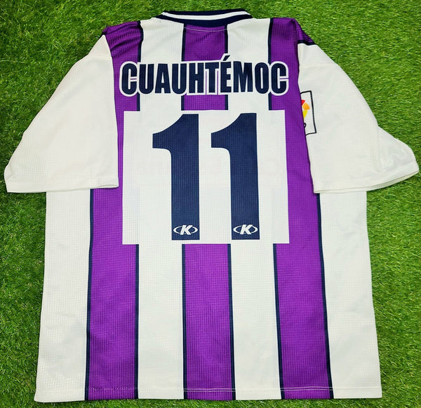 Cuauhtemoc Blanco Real Valladolid Kelme PLAYER ISSUE DEBUT 2000 2001 Home Jersey Shirt Camiseta L foreversoccerjerseys