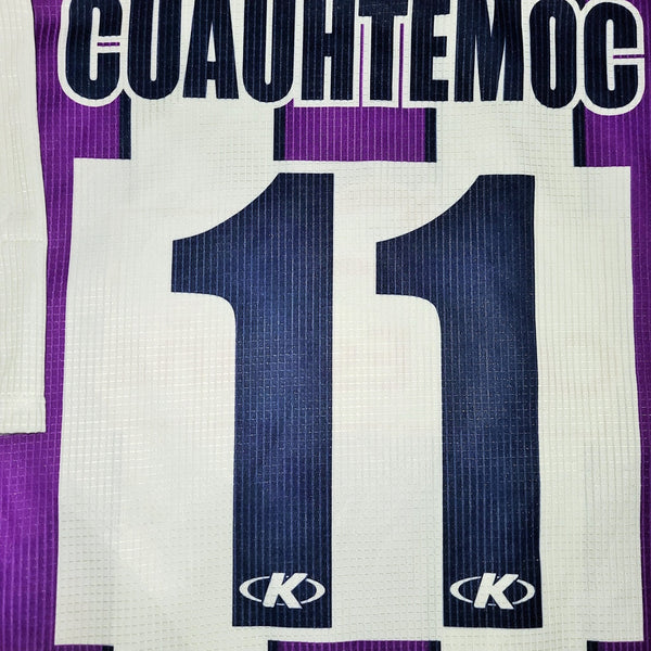 Cuauhtemoc Blanco Real Valladolid Kelme PLAYER ISSUE DEBUT 2000 2001 Home Jersey Shirt Camiseta L foreversoccerjerseys