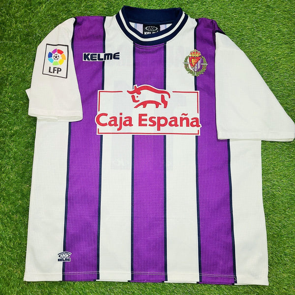 Cuauhtemoc Blanco Real Valladolid Kelme PLAYER ISSUE DEBUT 2000 2001 Home Jersey Shirt Camiseta L foreversoccerjerseys
