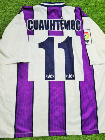 Cuauhtemoc Blanco Real Valladolid Kelme PLAYER ISSUE DEBUT 2000 2001 Home Soccer Jersey Shirt Camiseta L Kelme