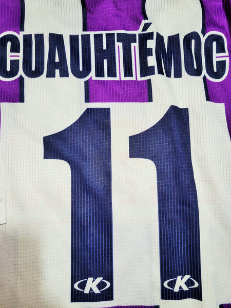 Cuauhtemoc Blanco Real Valladolid Kelme PLAYER ISSUE DEBUT 2000 2001 Home Soccer Jersey Shirt Camiseta L Kelme