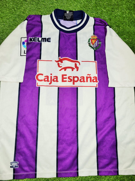 Cuauhtemoc Blanco Real Valladolid Kelme PLAYER ISSUE DEBUT 2000 2001 Home Soccer Jersey Shirt Camiseta L Kelme