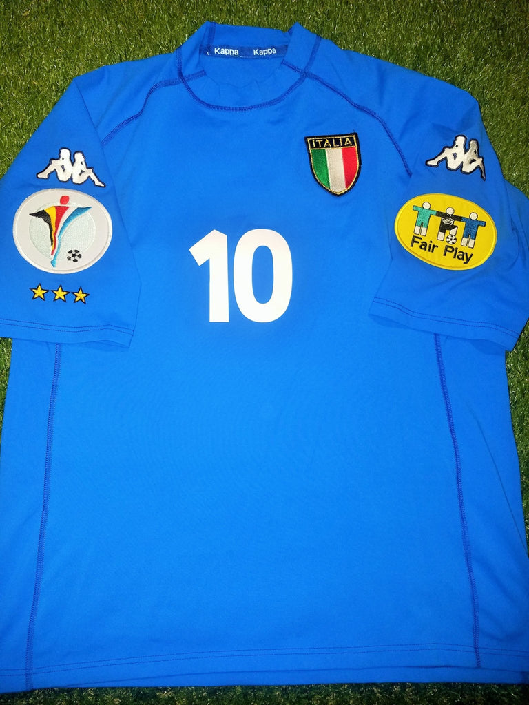 romantisch ontbijt Op de kop van Del Piero Italy Kappa 2000 EURO CUP Home Jersey Shirt L –  foreversoccerjerseys