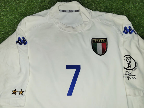 Del Piero Italy Kappa 2002 WORLD CUP Away Jersey Shirt Maglia XXL kappa