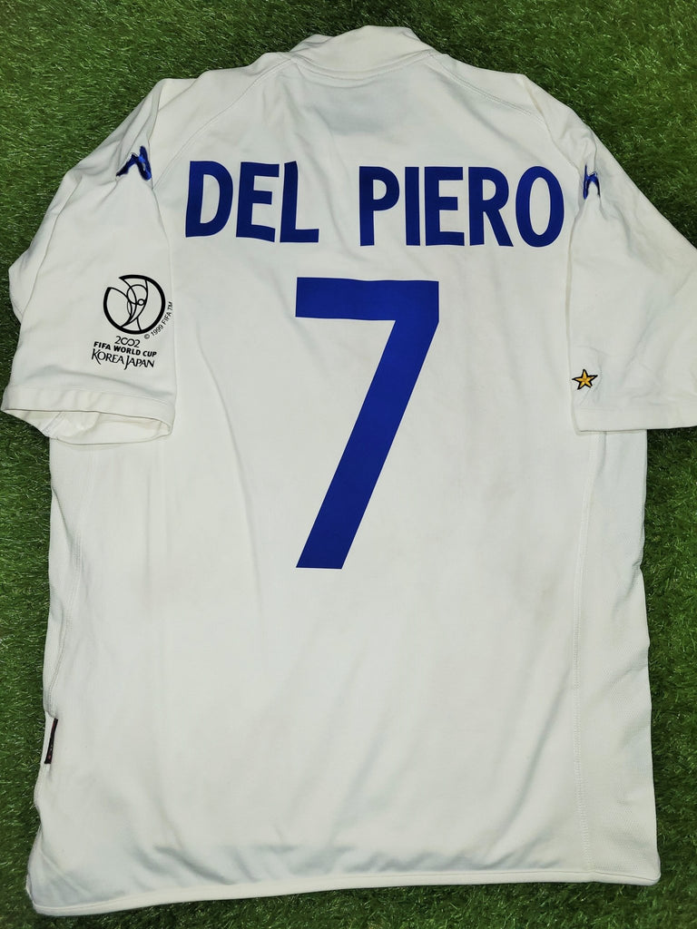 Bedenk fort Kracht Del Piero Italy Kappa 2002 WORLD CUP Away Jersey Shirt Maglia XXL –  foreversoccerjerseys
