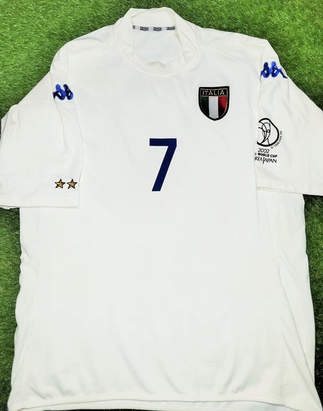 Del Piero Italy Kappa 2002 WORLD CUP Away Jersey Shirt Maglia XXL kappa