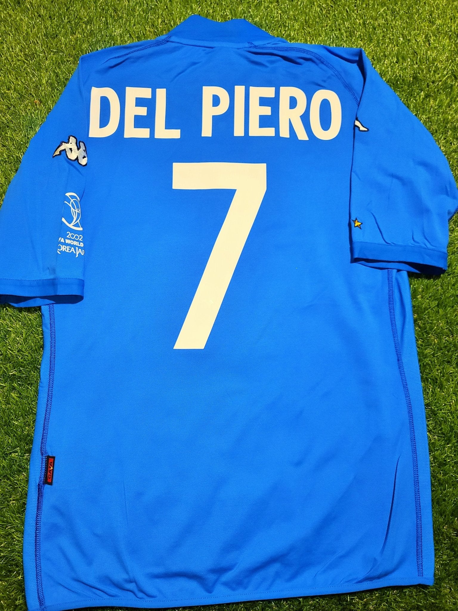 Del Piero Italy Kappa 2002 WORLD CUP Home Jersey Shirt Maglia XL foreversoccerjerseys