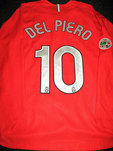 Del Piero Juventus Nike 2006 2007 MATCH WORN SERIE B Jersey Shirt Maglia L - foreversoccerjerseys