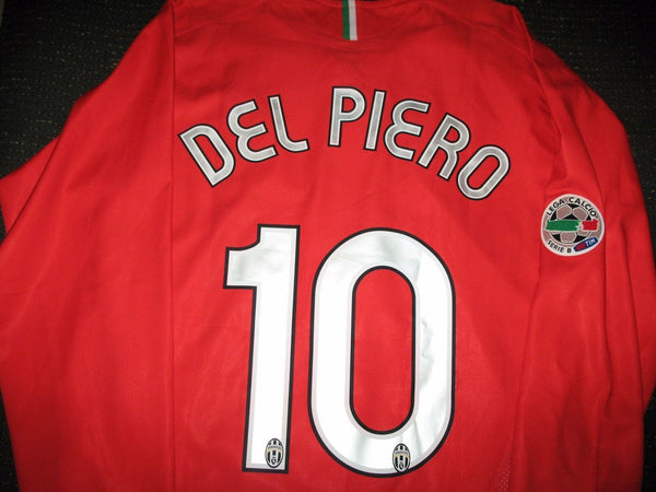 Del Piero Juventus Nike 2006 2007 MATCH WORN SERIE B Jersey Shirt Maglia L - foreversoccerjerseys