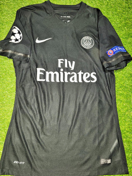 Di Maria PSG Paris Saint Germain UEFA PLAYER ISSUE 2015 2016 Third Jersey Shirt Maillot L SKU# 658899-011 Nike