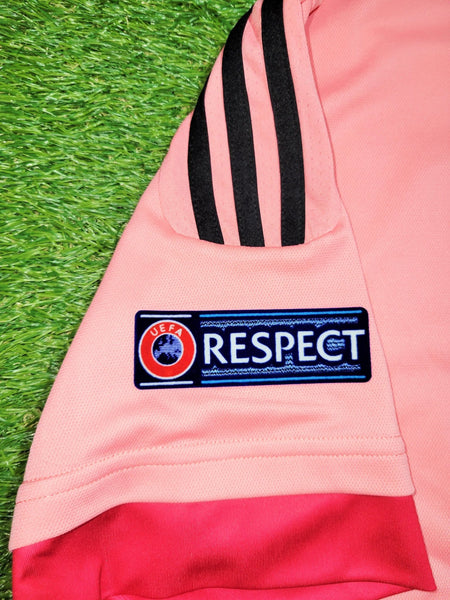 Dybala Juventus 2015 2016 Away Pink Drake UEFA Soccer Jersey Shirt L SKU# S12846 Adidas