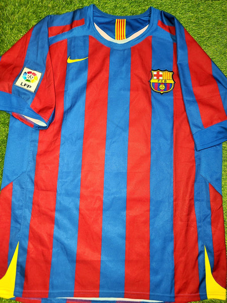 Eto'o Barcelona 2005 2006 Home Jersey Shirt Camiseta Maglia L SKU# 195970 foreversoccerjerseys