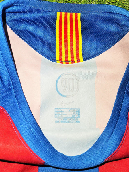 Eto'o Barcelona 2005 2006 Home Jersey Shirt Camiseta Maglia L SKU# 195970 foreversoccerjerseys