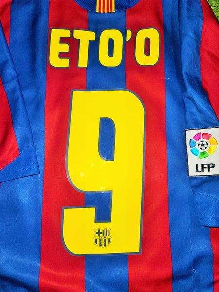 Eto'o Barcelona 2005 2006 Home Jersey Shirt Camiseta Maglia L SKU# 195970 foreversoccerjerseys