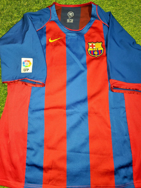 Eto'o Barcelona DEBUT SEASON 2004 2005 Jersey Shirt Camiseta Maglia XL SKU# 118861 foreversoccerjerseys