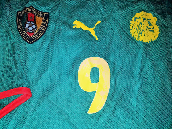 Eto'o Cameroon Puma 2008 2009 Home Jersey Shirt Camiseta L foreversoccerjerseys