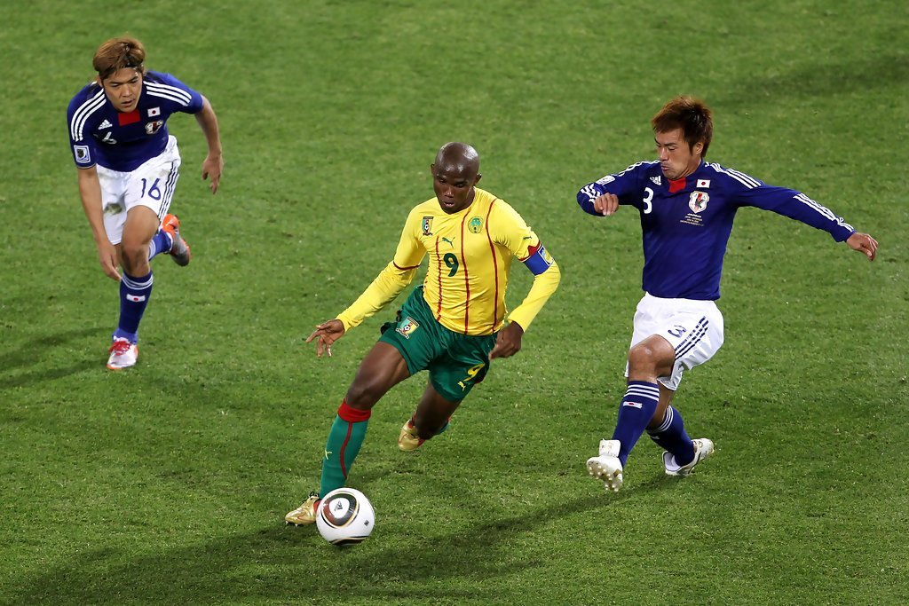 Eto'o Cameroon Puma 2010 WORLD CUP Away Jersey Shirt Camiseta M