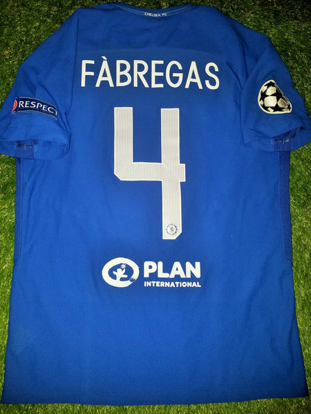 Fabregas Chelsea 2017 - 2018 Home UEFA AEROSWIFT PLAYER ISSUE Jersey Shirt Camiseta SKU# 905518-496 M foreversoccerjerseys