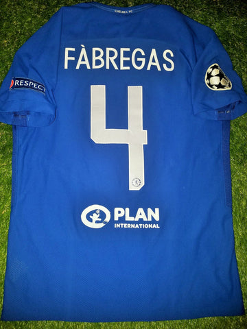 Fabregas Chelsea 2017 - 2018 Home UEFA AEROSWIFT PLAYER ISSUE Jersey Shirt Camiseta SKU# 905518-496 M foreversoccerjerseys