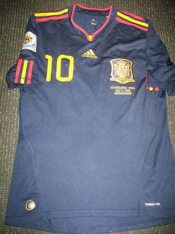 Fabregas Spain 2010 WC FINAL Jersey Shirt Camiseta M - foreversoccerjerseys