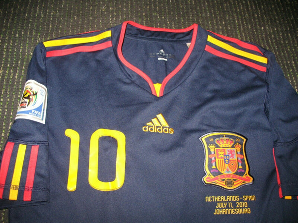 Fabregas Spain 2010 WC FINAL Jersey Shirt Camiseta M - foreversoccerjerseys