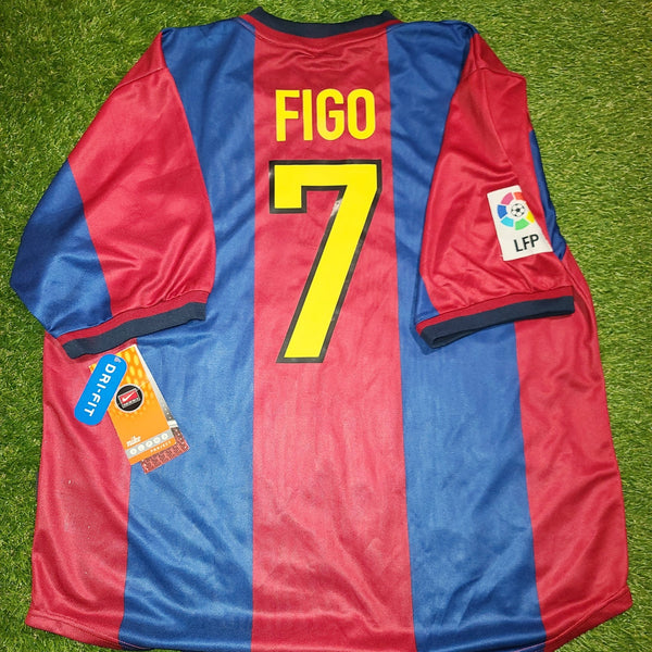 Figo Barcelona 1998 1999 Home Nike Jersey Shirt Camiseta Maglia BNWT XL SKU# 154889 foreversoccerjerseys