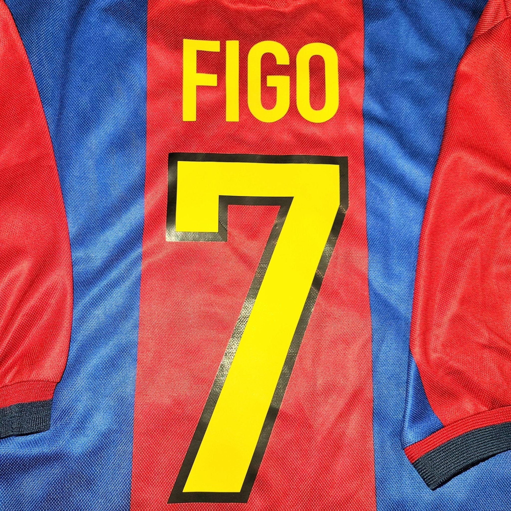 Figo Barcelona 1998 1999 Home Nike Jersey Shirt Camiseta Maglia
