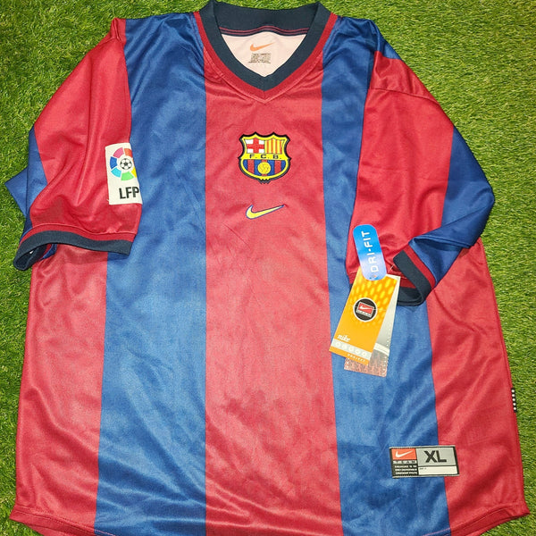 Figo Barcelona 1998 1999 Home Nike Jersey Shirt Camiseta Maglia BNWT XL SKU# 154889 foreversoccerjerseys