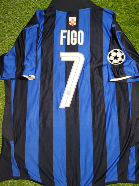 Figo Inter Milan 2007 2008 UEFA Centenary Jersey Shirt Maglia XXL Nike