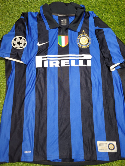 Figo Inter Milan 2007 2008 UEFA Centenary Jersey Shirt Maglia XXL Nike