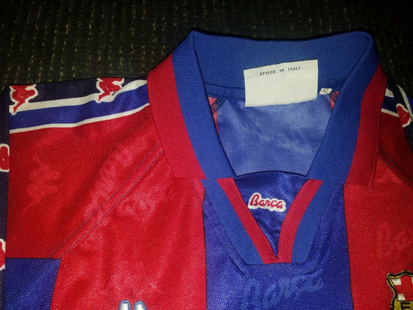 Figo Kappa Barcelona PLAYER ISSUE 1996 1997 Jersey Shirt Camiseta XL - foreversoccerjerseys