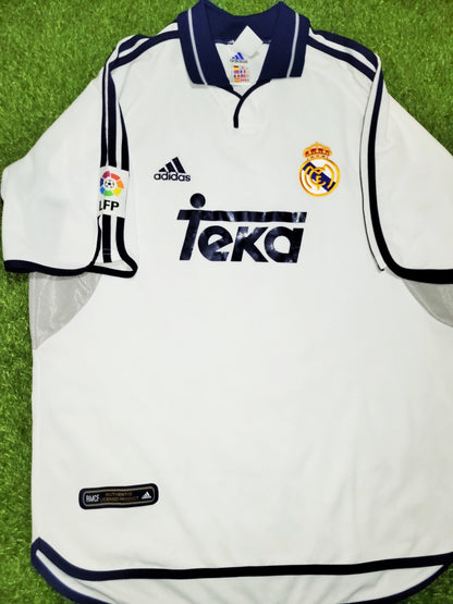 Figo Real Madrid 2000 2001 Soccer Jersey Shirt L SKU# 685331 Adidas
