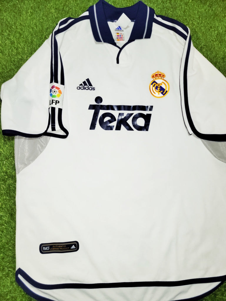 Figo Real Madrid 2000 2001 Soccer Jersey Shirt L SKU# 685331