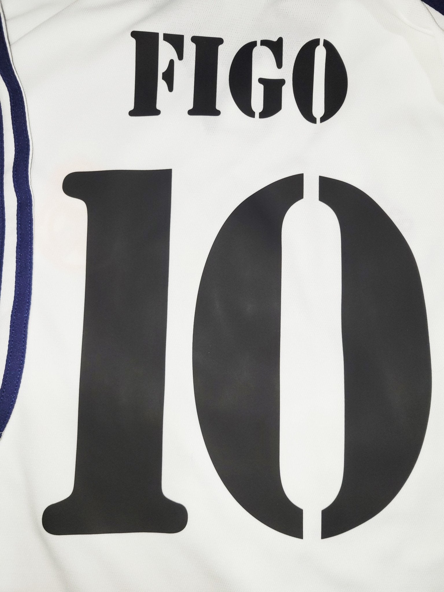 Figo Real Madrid 2000 2001 Soccer Jersey Shirt L SKU# 685331 Adidas