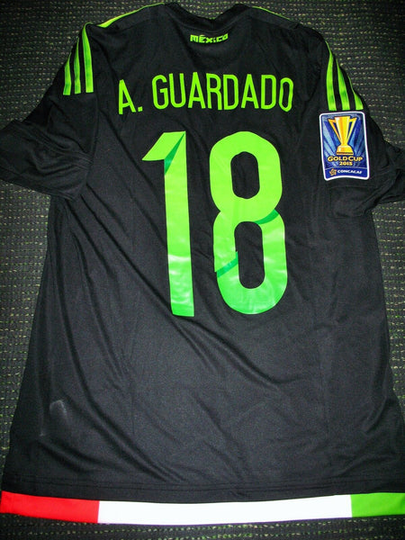Guardado Mexico 2015 GOLD CUP MATCH WORN ADIZERO Jersey Camiseta Shirt M - foreversoccerjerseys