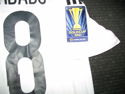 Guardado Mexico 2015 GOLD CUP MATCH WORN White Jersey Camiseta Shirt Trikot - foreversoccerjerseys
