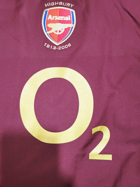 Henry Arsenal 2005 2006 HIGHBURY LAST GAME Home Soccer Jersey Shirt M SKU# 195578 Nike