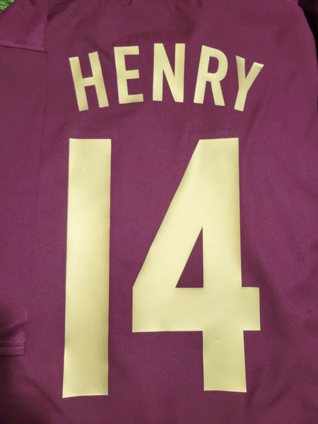 Henry Arsenal 2005 2006 Nike Home HIGHBURY COMMEMORATIVE UEFA Soccer Jersey Shirt M SKU# 195578 foreversoccerjerseys