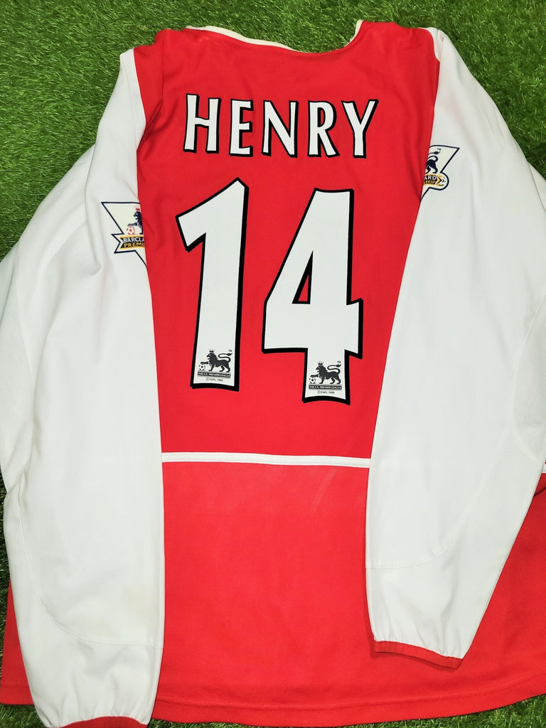 Arsenal 2002 Henry Arsenal Nike Home 2002 2003 2004 Long Sleeve Soccer Jersey Shirt ...