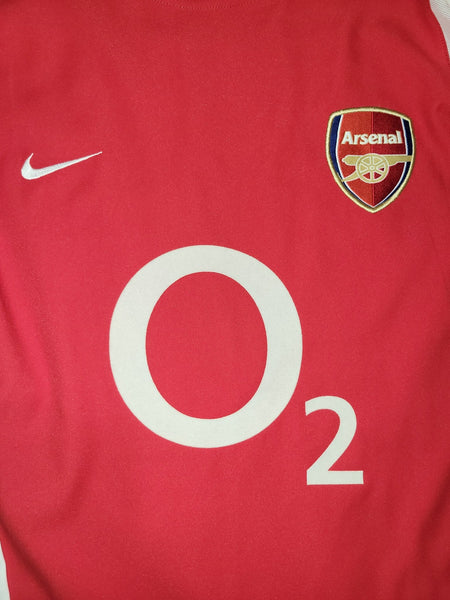Henry Arsenal Nike Home 2002 2003 2004 Long Sleeve Soccer Jersey Shirt L Nike
