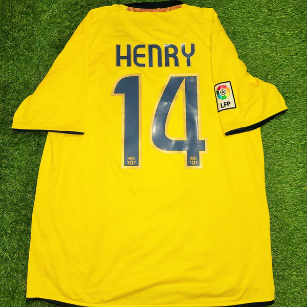 Henry Barcelona TREBLE SEASON 2008 2009 Away Jersey Shirt Maillot L SKU# 286787-760 foreversoccerjerseys